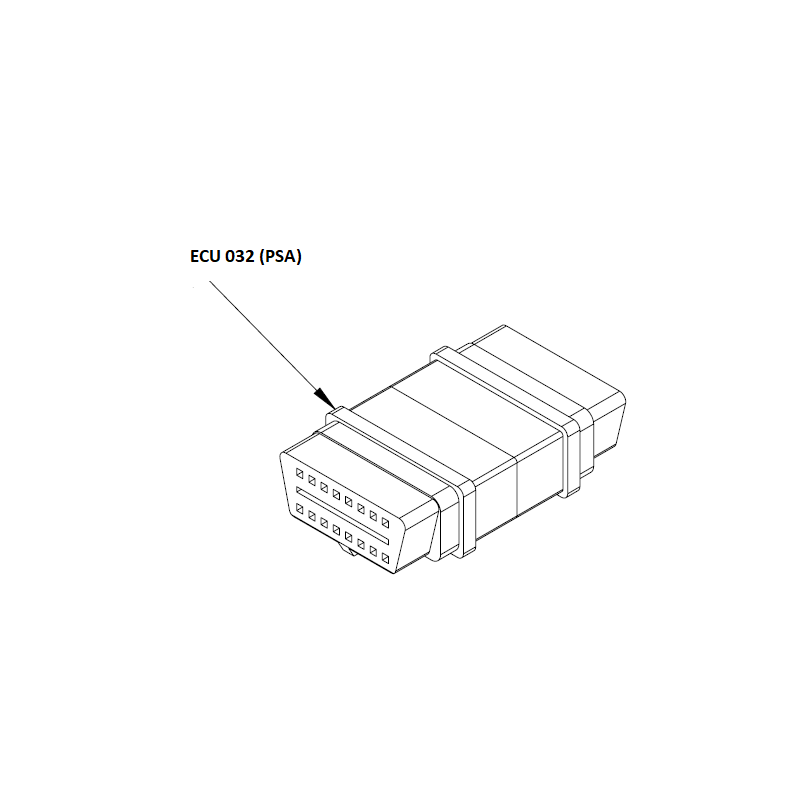 ECU032 - Adaptateur EOBD pour PSA (peugeot Citroen)